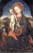 BELLINI, Jacopo Madonna and Child Adored by Lionello d Este oil